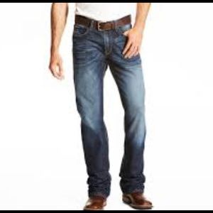 Ariat M4 Lowrise Distressed BootCut Jeans Size 34